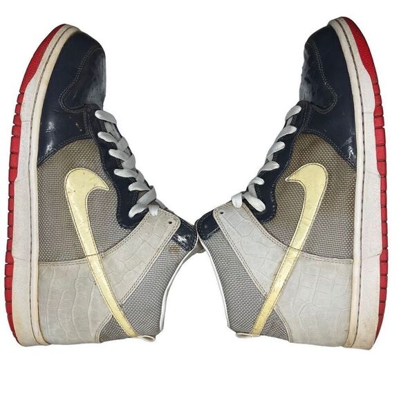 Nike Dunk High Patent Toe Grey Sunburst 317891-011 Size 13 main image 5